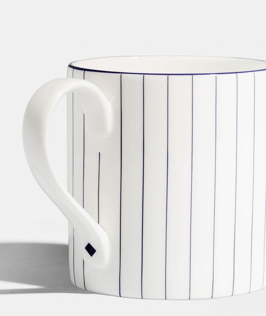 Mugs Richard Brendon | Pinstripe Mug- Cobalt