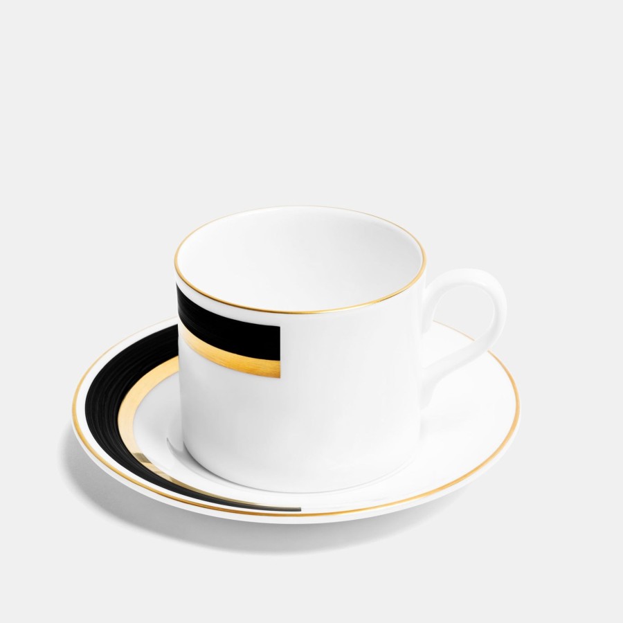 Bone China Richard Brendon | Straight Teacup And Saucer - Arc