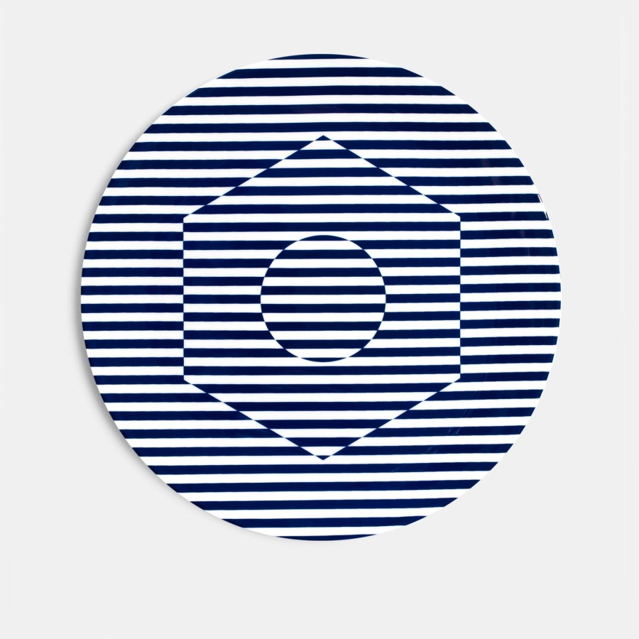 Bone China Richard Brendon | Coupe Charger Plate (32Cm) - Superstripe