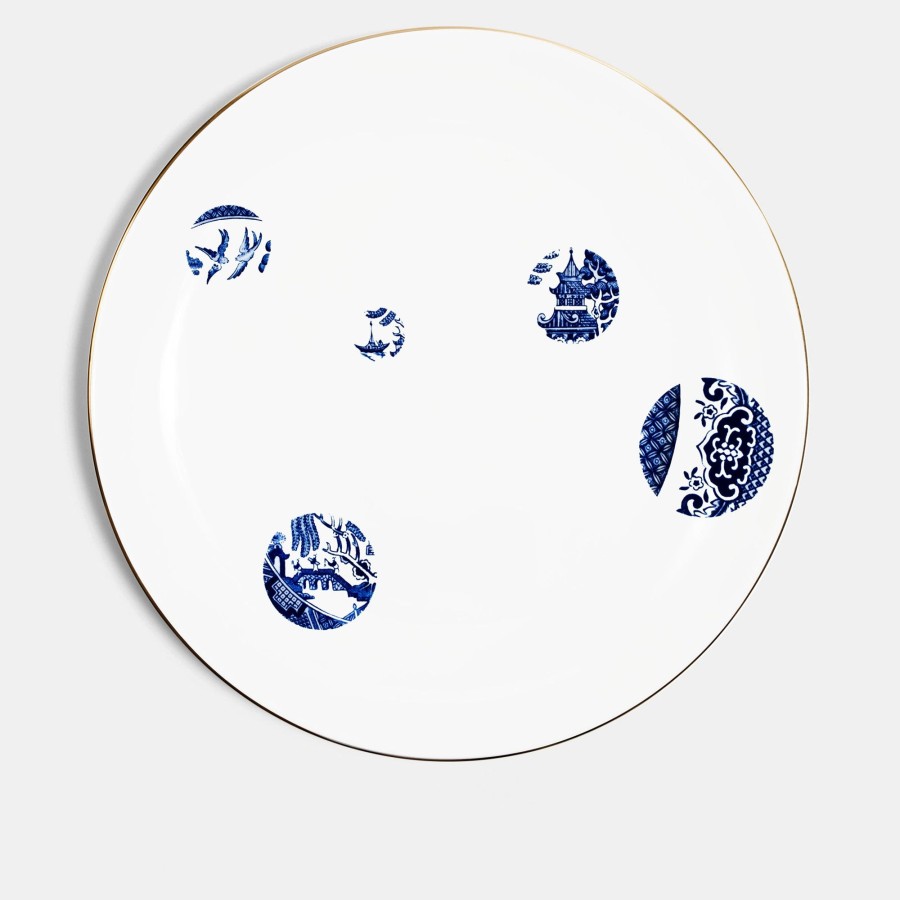 Bone China Richard Brendon | Coupe Charger Plate (32Cm) - Details From Willow