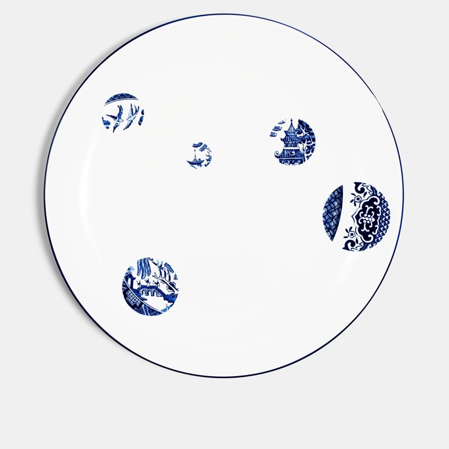 Bone China Richard Brendon | Coupe Charger Plate (32Cm) - Details From Willow