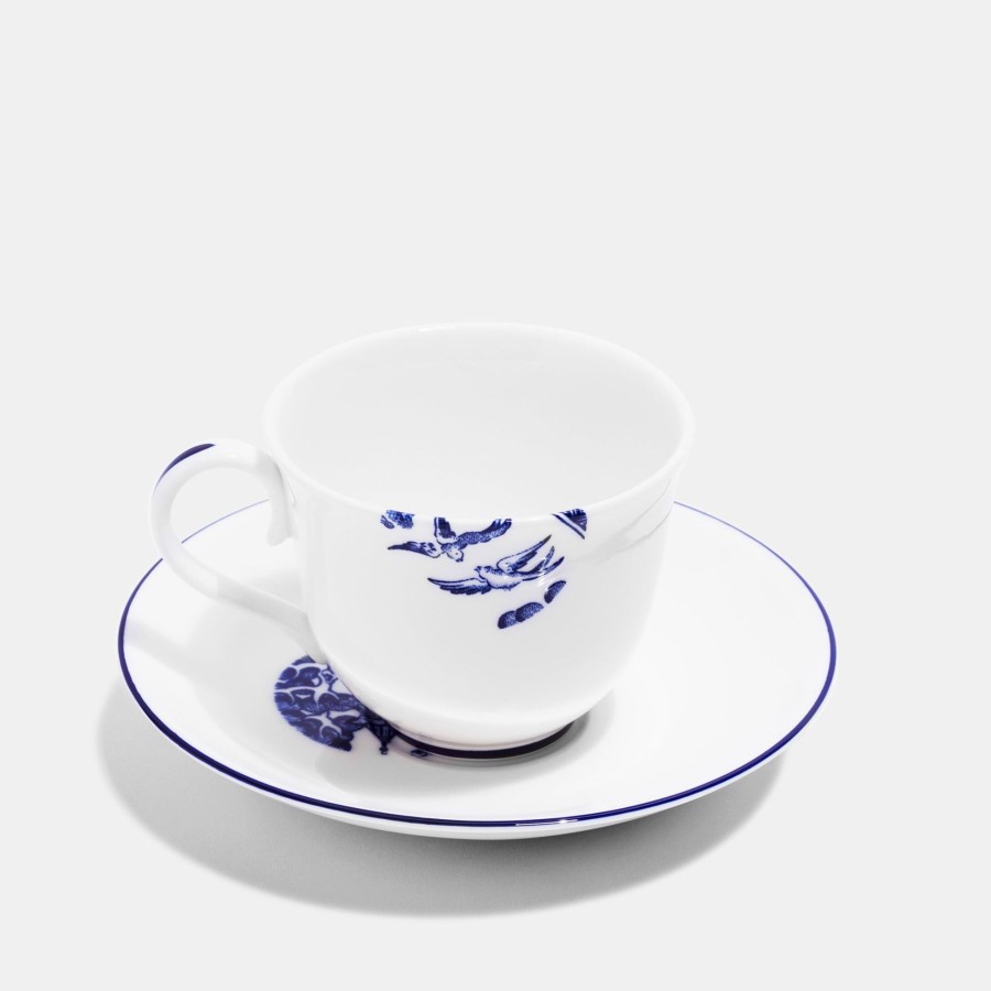 Bone China Richard Brendon | Teacup & Saucer - Details From Willow