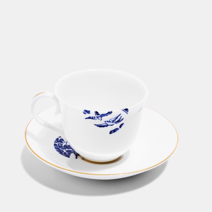 Bone China Richard Brendon | Teacup & Saucer - Details From Willow