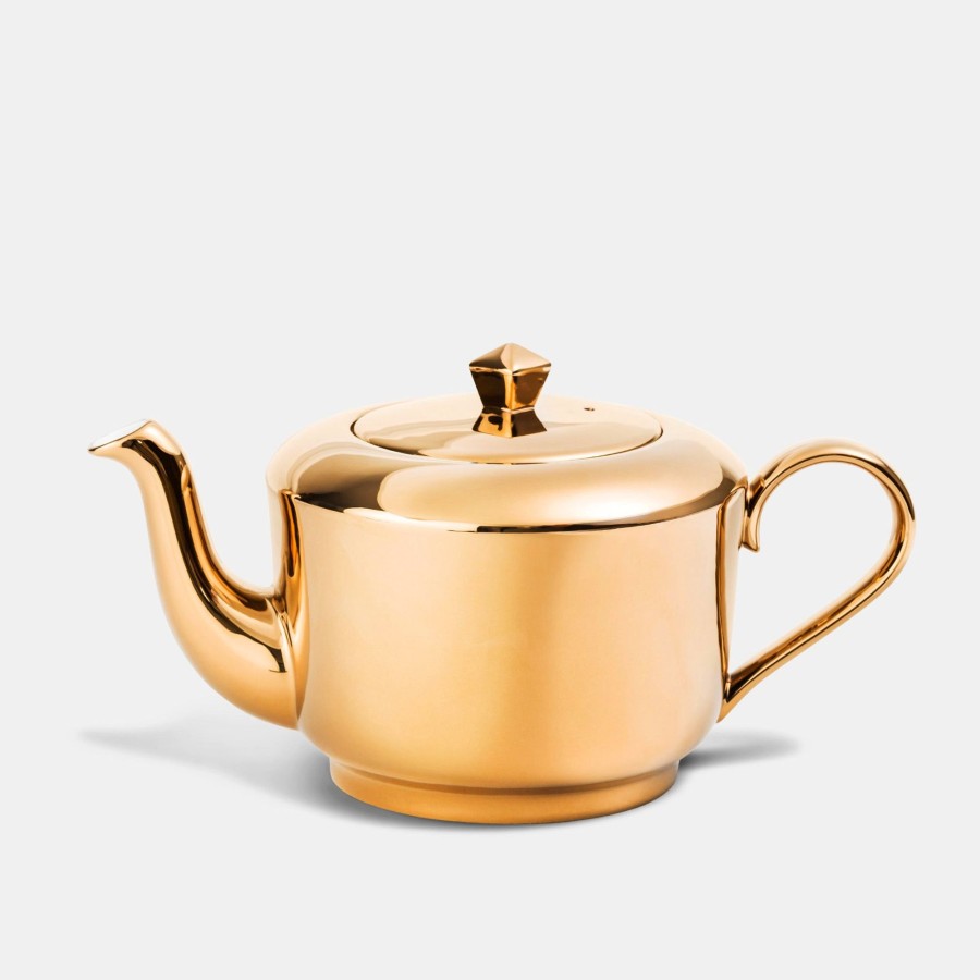 Bone China Richard Brendon | Gold Teapot - Reflect