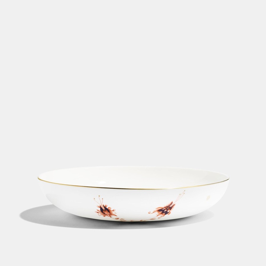 Bone China Richard Brendon | Large Coupe Bowl - Dragon Flower