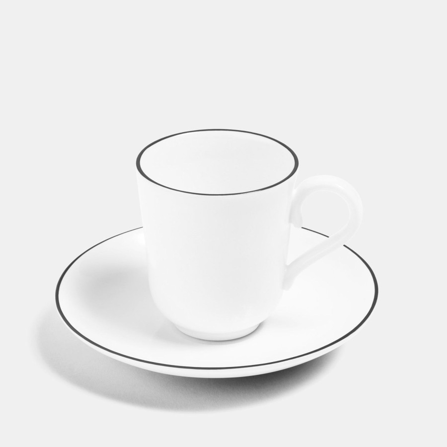 Bone China Richard Brendon | Espresso Cup And Saucer - Line