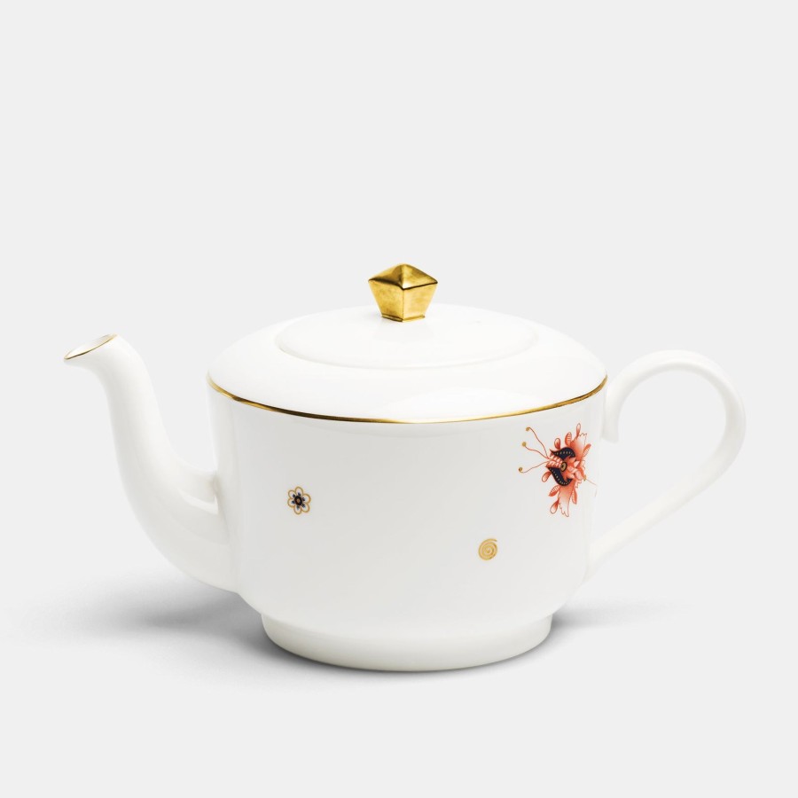 Bone China Richard Brendon | Medium Teapot - Dragon Flower