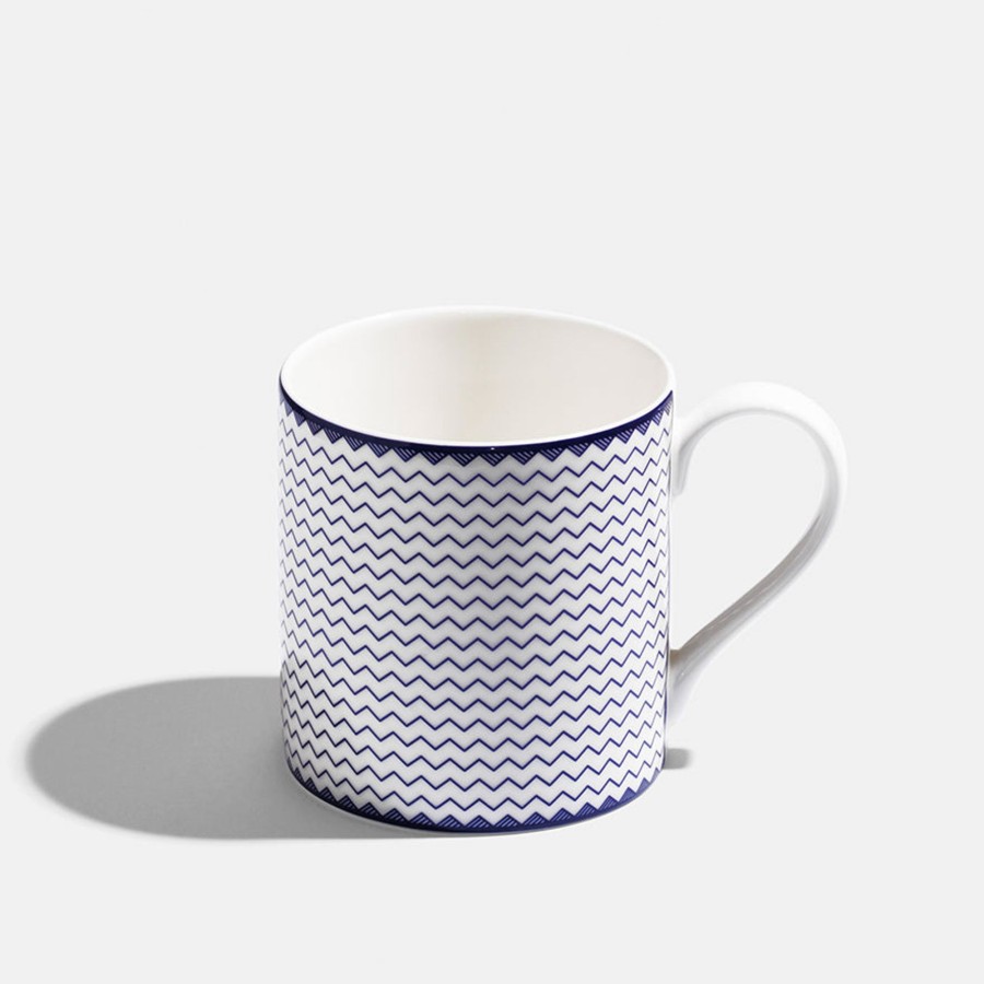 Mugs Richard Brendon | Zigzag Mug- Cobalt